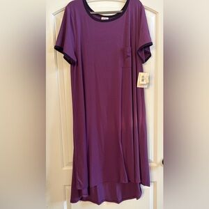 LuLaRoe Purple Short Sleeve Dress